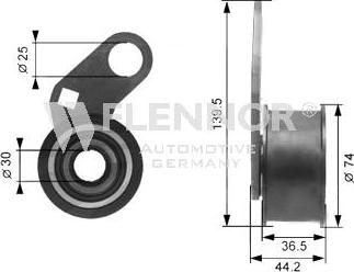 Flennor FS06395 - Spriegotājrullītis, Gāzu sadales mehānisma piedziņas siksna ps1.lv