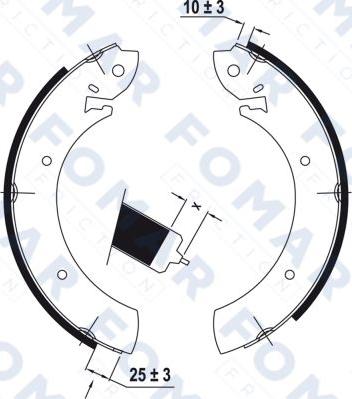 FOMAR Friction FO 9041 - Bremžu loku komplekts ps1.lv