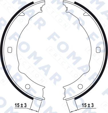 FOMAR Friction FO 9057 - Bremžu loku komplekts ps1.lv