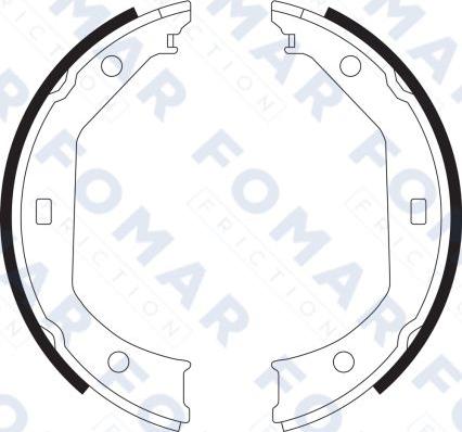 FOMAR Friction FO 9065 - Bremžu loku komplekts ps1.lv