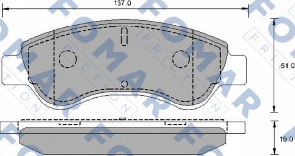 FOMAR Friction FO 906181 - Bremžu uzliku kompl., Disku bremzes ps1.lv