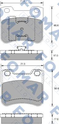 FOMAR Friction FO 900681 - Bremžu uzliku kompl., Disku bremzes ps1.lv