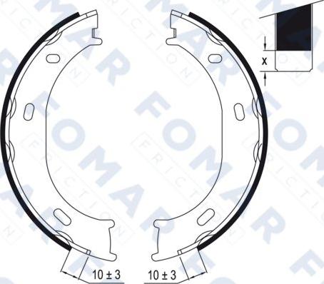 FOMAR Friction FO 9014 - Bremžu loku komplekts ps1.lv