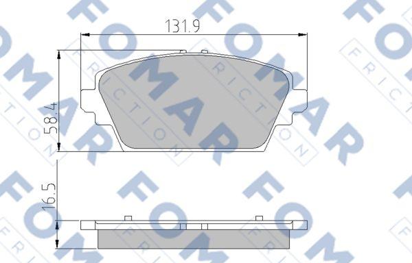 FOMAR Friction FO 908481 - Bremžu uzliku kompl., Disku bremzes ps1.lv