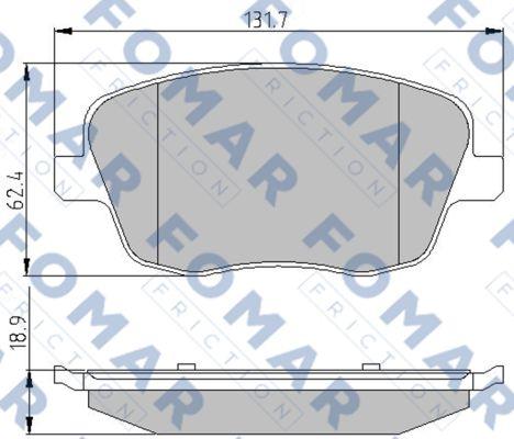 FOMAR Friction FO 908081 - Bremžu uzliku kompl., Disku bremzes ps1.lv