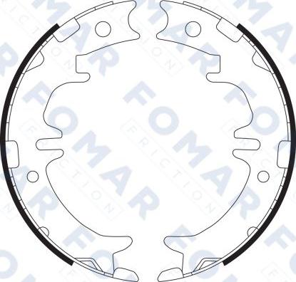 FOMAR Friction FO 9082 - Bremžu loku komplekts ps1.lv