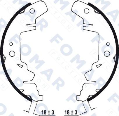 FOMAR Friction FO 9032 - Bremžu loku komplekts ps1.lv