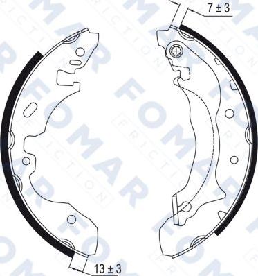 FOMAR Friction FO 9025 - Bremžu loku komplekts ps1.lv