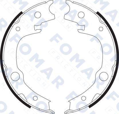 FOMAR Friction FO 9077 - Bremžu loku komplekts ps1.lv