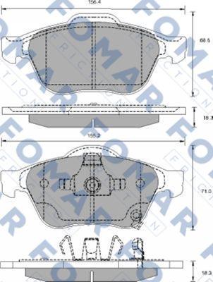 FOMAR Friction FO 913481 - Bremžu uzliku kompl., Disku bremzes ps1.lv