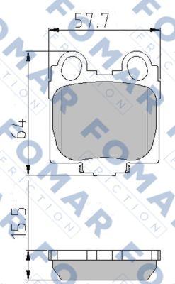 FOMAR Friction FO 934481 - Bremžu uzliku kompl., Disku bremzes ps1.lv