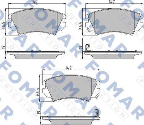 FOMAR Friction FO 936181 - Bremžu uzliku kompl., Disku bremzes ps1.lv