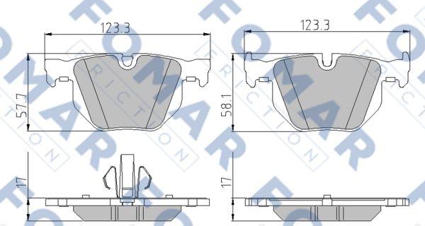 FOMAR Friction FO 930181 - Bremžu uzliku kompl., Disku bremzes ps1.lv