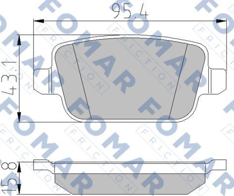 FOMAR Friction FO 930781 - Bremžu uzliku kompl., Disku bremzes ps1.lv