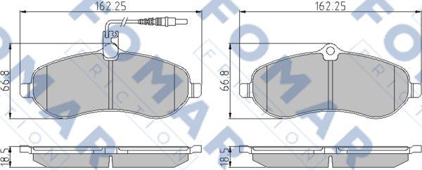 FOMAR Friction FO 931081 - Bremžu uzliku kompl., Disku bremzes ps1.lv