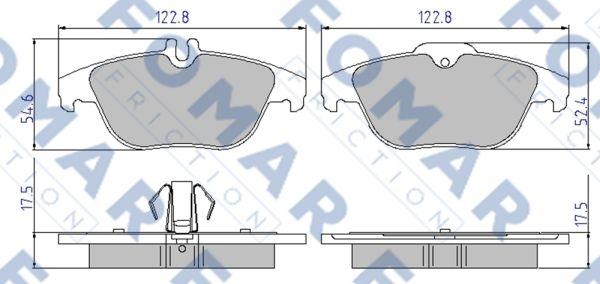 FOMAR Friction FO 931281 - Bremžu uzliku kompl., Disku bremzes ps1.lv