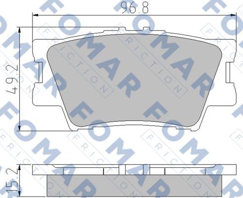 FOMAR Friction FO 932881 - Bremžu uzliku kompl., Disku bremzes ps1.lv