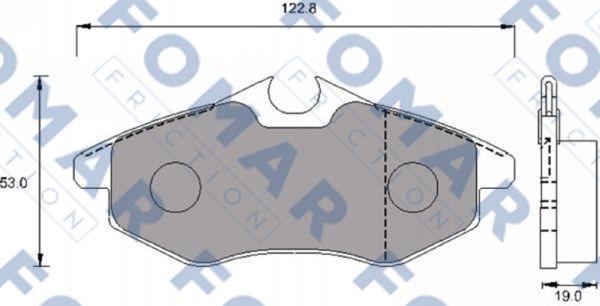 FOMAR Friction FO 924581 - Bremžu uzliku kompl., Disku bremzes ps1.lv