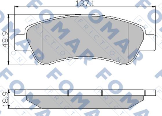 FOMAR Friction FO 924381 - Bremžu uzliku kompl., Disku bremzes ps1.lv