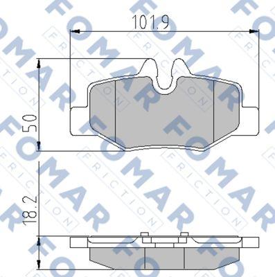 FOMAR Friction FO 924781 - Bremžu uzliku kompl., Disku bremzes ps1.lv