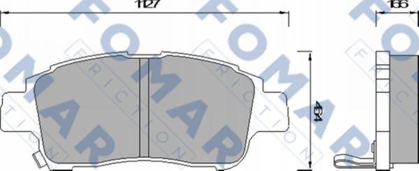 FOMAR Friction FO 920381 - Bremžu uzliku kompl., Disku bremzes ps1.lv