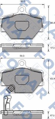 FOMAR Friction FO 928781 - Bremžu uzliku kompl., Disku bremzes ps1.lv