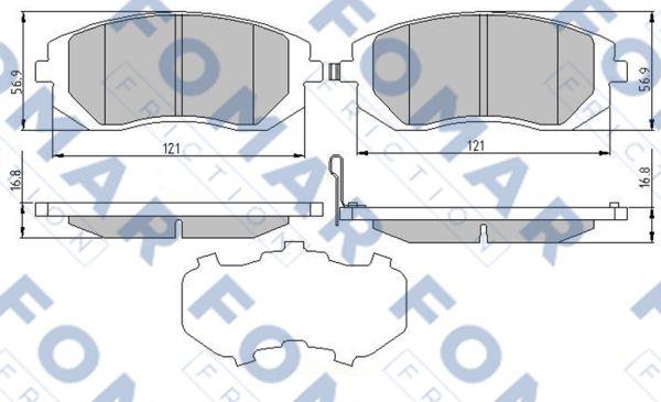 FOMAR Friction FO 973881 - Bremžu uzliku kompl., Disku bremzes ps1.lv