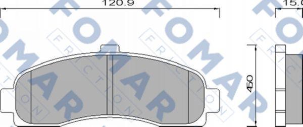 FOMAR Friction FO 495981 - Bremžu uzliku kompl., Disku bremzes ps1.lv