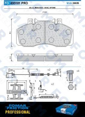 FOMAR Friction FO 495181 - Bremžu uzliku kompl., Disku bremzes ps1.lv