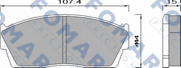 FOMAR Friction FO 442181 - Bremžu uzliku kompl., Disku bremzes ps1.lv