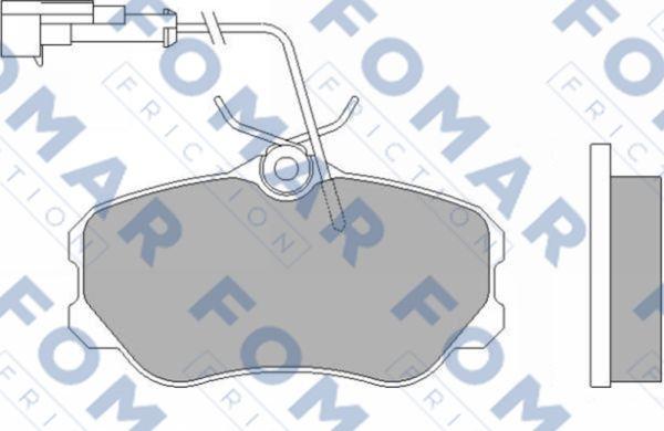 FOMAR Friction FO 455881 - Bremžu uzliku kompl., Disku bremzes ps1.lv