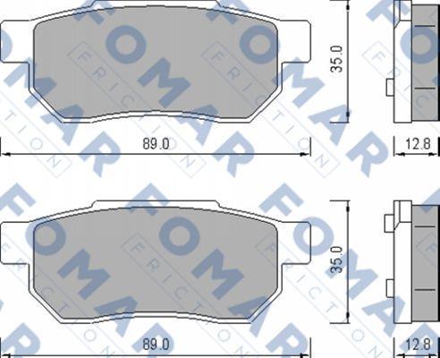 FOMAR Friction FO 456381 - Bremžu uzliku kompl., Disku bremzes ps1.lv