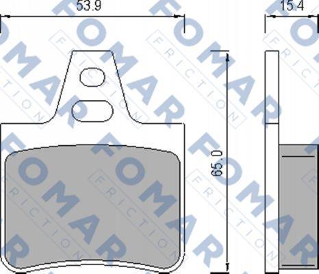 FOMAR Friction FO 450981 - Bremžu uzliku kompl., Disku bremzes ps1.lv