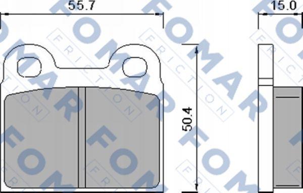 FOMAR Friction FO 450281 - Bremžu uzliku kompl., Disku bremzes ps1.lv