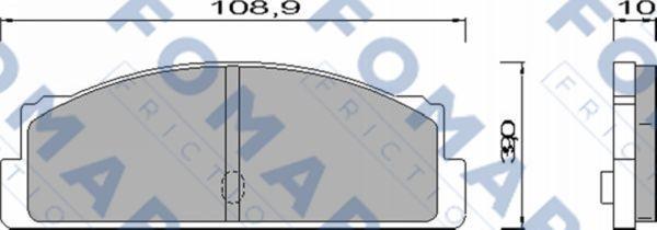 FOMAR Friction FO 451585 - Bremžu uzliku kompl., Disku bremzes ps1.lv