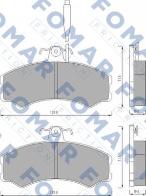 FOMAR Friction FO 453081 - Bremžu uzliku kompl., Disku bremzes ps1.lv