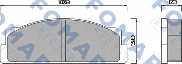 FOMAR Friction FO 452084 - Bremžu uzliku kompl., Disku bremzes ps1.lv