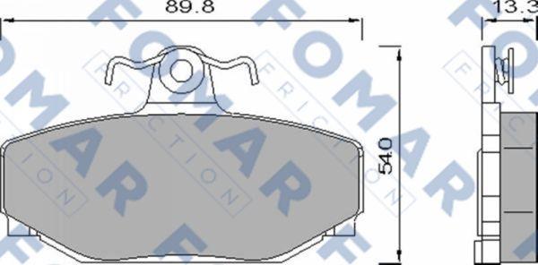 FOMAR Friction FO 457081 - Bremžu uzliku kompl., Disku bremzes ps1.lv