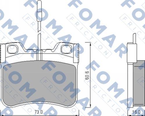 FOMAR Friction FO 469581 - Bremžu uzliku kompl., Disku bremzes ps1.lv