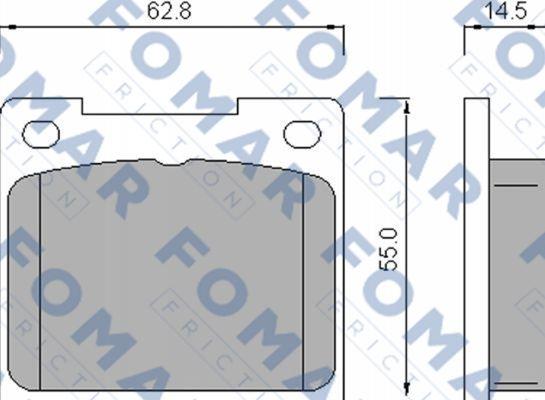 FOMAR Friction FO 461585 - Bremžu uzliku kompl., Disku bremzes ps1.lv