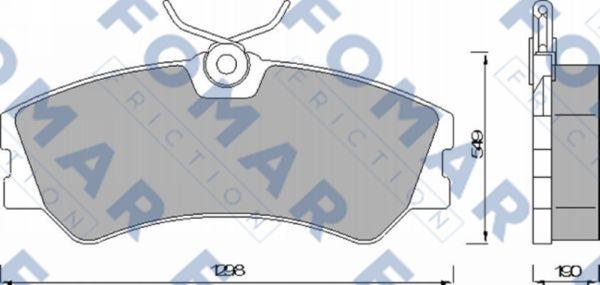 FOMAR Friction FO 463781 - Bremžu uzliku kompl., Disku bremzes ps1.lv