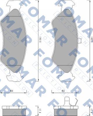 FOMAR Friction FO 487081 - Bremžu uzliku kompl., Disku bremzes ps1.lv