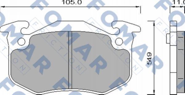 FOMAR Friction FO 435881 - Bremžu uzliku kompl., Disku bremzes ps1.lv