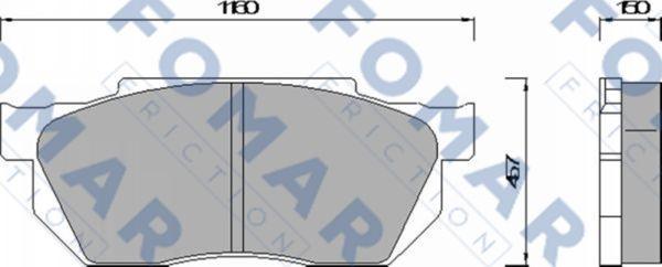 FOMAR Friction FO 438581 - Bremžu uzliku kompl., Disku bremzes ps1.lv