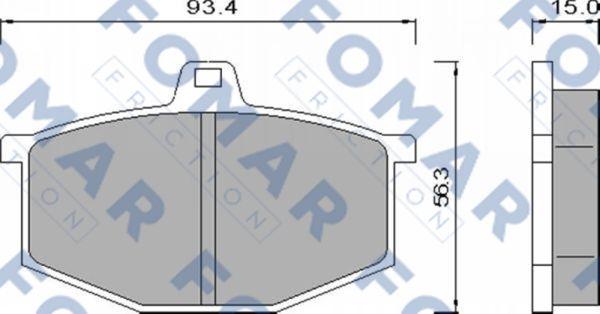 FOMAR Friction FO 424781 - Bremžu uzliku kompl., Disku bremzes ps1.lv