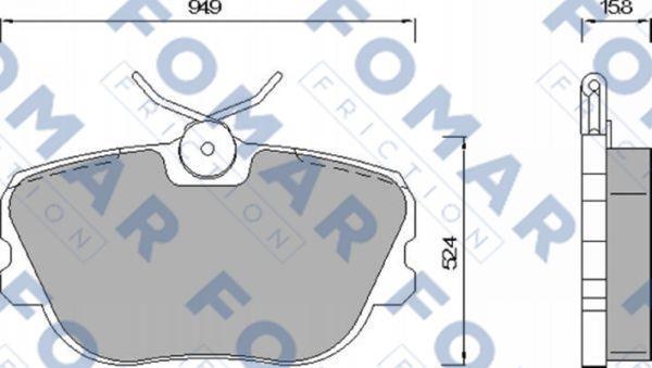 FOMAR Friction FO 422981 - Bremžu uzliku kompl., Disku bremzes ps1.lv