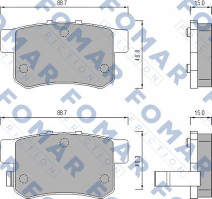 FOMAR Friction FO 475181 - Bremžu uzliku kompl., Disku bremzes ps1.lv