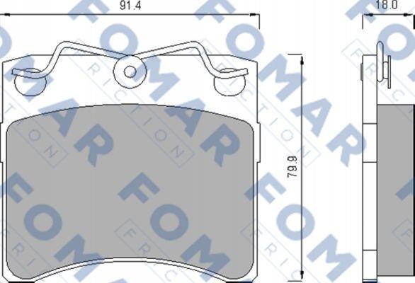 FOMAR Friction FO 476381 - Bremžu uzliku kompl., Disku bremzes ps1.lv