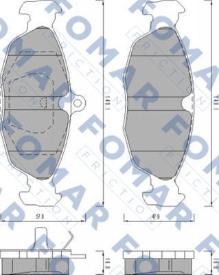 FOMAR Friction FO 470081 - Bremžu uzliku kompl., Disku bremzes ps1.lv