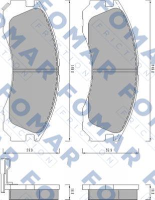 FOMAR Friction FO 478081 - Bremžu uzliku kompl., Disku bremzes ps1.lv